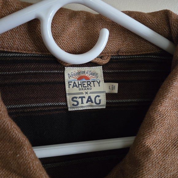 Men's Faherty for Stag Bomber Jacket - L - Picture 6 of 8